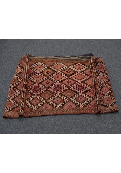 Zehra Abla Halı Antika El Dokuma Büyük Boy Kağızman Nadir Beşik Yün Kilim 6956 Çok Renkli