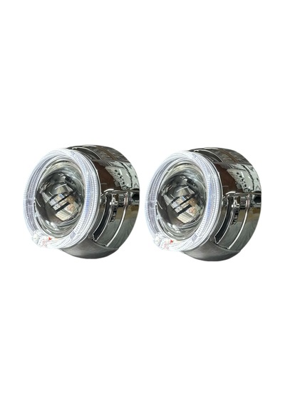 3 İnç Bi Xenon Mercek + Cy6 Model Turuncu Beyaz Sinyalli Angelli Kapak Set