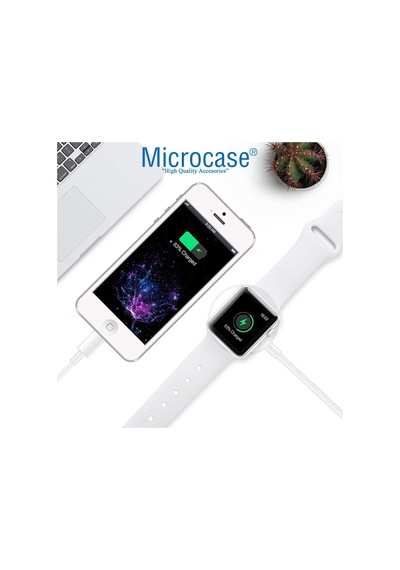 Apple Uyumlu Watch Series 8 41mm-45mm 2in1 Manyetik Şarj 1.2m AL2363