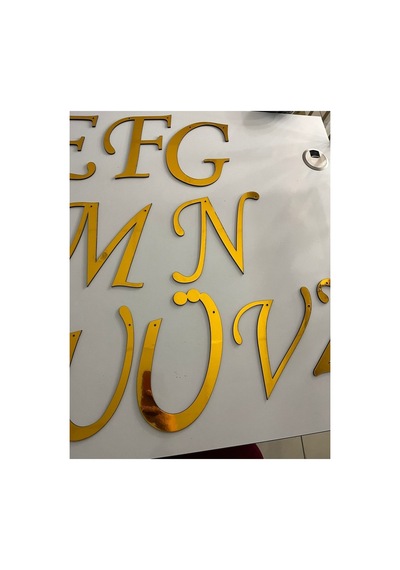 2 Adet Organizasyon Nişan Tag Harfi 30 Cm