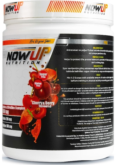 Nowup Nutrition Arginine / Cherry & Berry 360 G