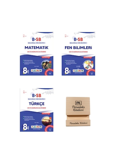 Okyanus Lgs 8. Sınıf Classmate Matematik Fen Ve Türkçe Başlangıç Soru Bankası 3lü Set+telefon Standı