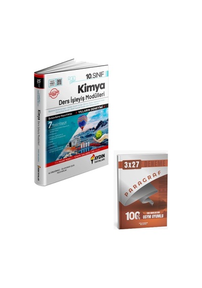 Aydın 2027 10. Sınıf Kimya Ders İşleyiş Modülleri+ Anla Kazan Paragraf