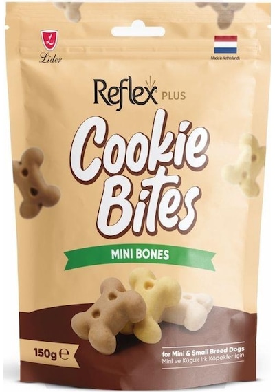 Reflex Plus Cookie Bites Mini Bones Küçük Irk Yetişkin Köpek Ödül Maması 150 Gr