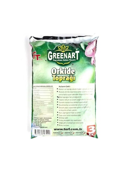 Serada Decor Plant Orkide Toprağı 3 Litre Besleyici Düzenleyici Vitaminli