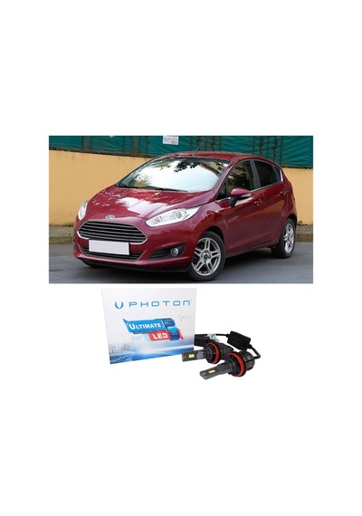 Ford Fiesta Mk6 Led Xenon Uzun Far Ampulü H1 Ultimate 9500 Lumens Yeni Seri Beyaz 2008-2017