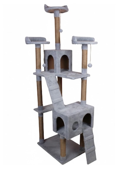 Missidea Cat City Yeni Rezidans Kedi Oyun Evi Ve Tırmalama Gri