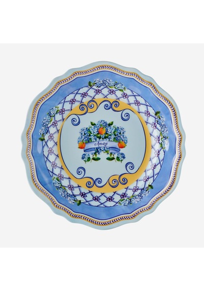 Chiara Alessi Mavi Melamin Servis Kasesi 35 Cm