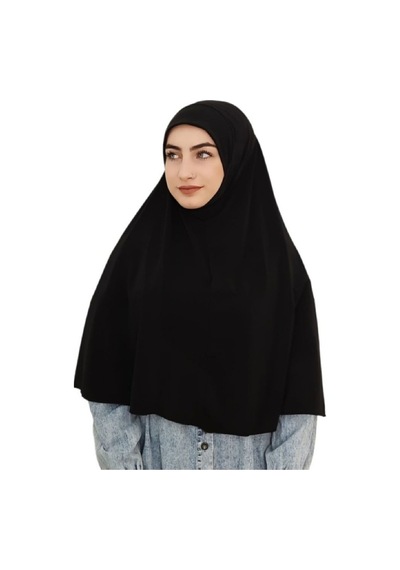 Moda Mevsimi Pratik Sandy Hazır Eşarp Namaz Örtüsü Siyah