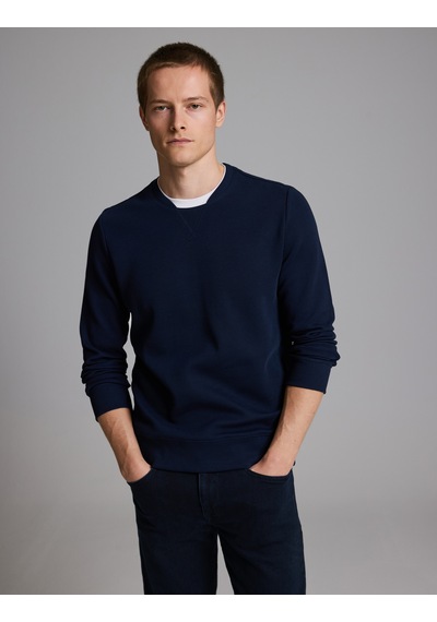 Pierre Cardin Lacivert Regular Fit %100 Pamuk Bisiklet Yaka Sweatshirt 50331600-vr033