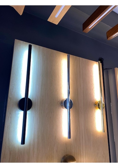 60 Cm Çubuk Aplik Gizli Işık Aplik 3000k Sarı Işık Elektrik Bağlantısı Gerektirir Dekoratif Led Aplik Altın