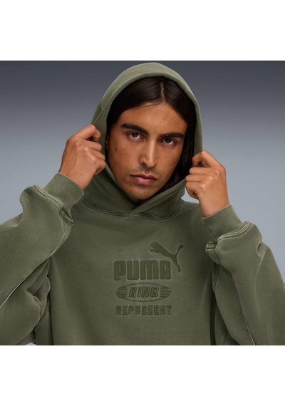 Puma X Represent Erkek Kapüşonlu Sweatshırt 632542 92 Yeşil