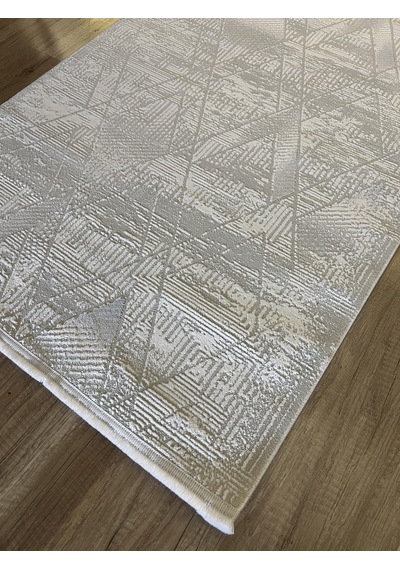 Hoom Rugs Moda 1096 Gri Yün Dokulu Akrilik Antibakteriyel Modern Halı Gri