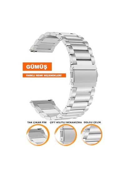 Uyumlu Bakla Model 22mm Çelik Kordon Gt5 Gt5 Pro Gt4 Gt3 Gt3 Pro Gt2 Gt2 Pro 46mm Için Katlanır Toka Mekanizmalı Pas Ahşap