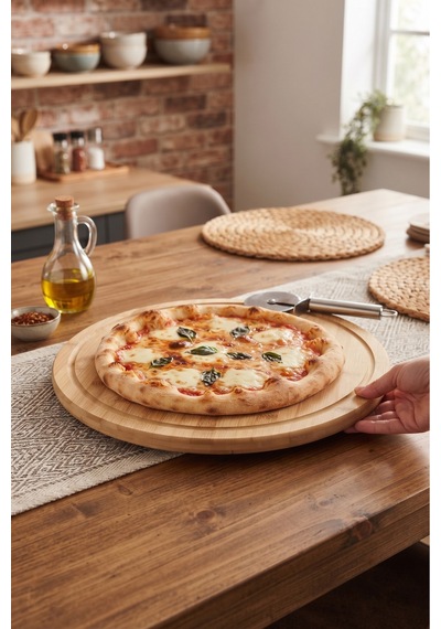 Bambu Döner Sunumluk 33x33 Cm Pizza Standı Ahşap Döner Servis Tepsisi Oluklu Kenarlı Kahvaltılık Pasta Peynir Sunum Tabağı Bej Bej Bambu Döner Sunumluk 33x33 Cm Pizza Standı Ahşap Döner Servis Tepsisi Oluklu Kenarlı Kahvaltılık Pasta Peynir Sunum Tabağı Bej Bej