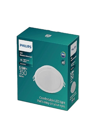 Tr 59447 Meson 9cm 5.5w 6500k Gün Işığı Wh Gömme Led Spot Genel