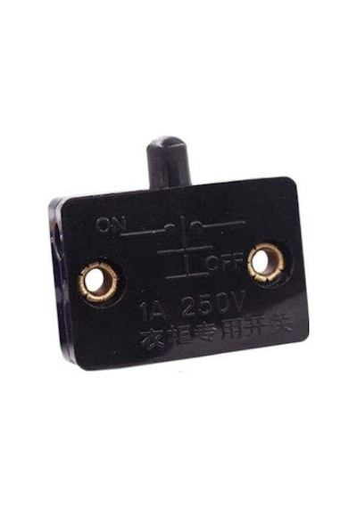 250V 1A Dolap Kapak Switch NC - Siyah
