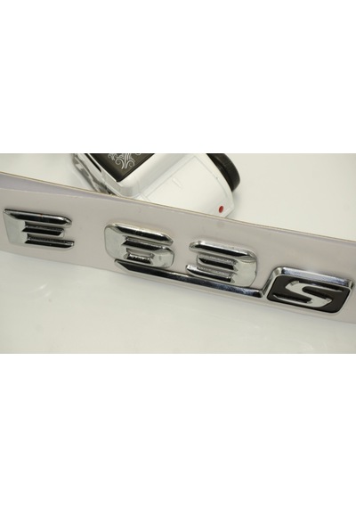 Benz E 63S Bagaj Krom Metal 3M 3D Yazı Logo