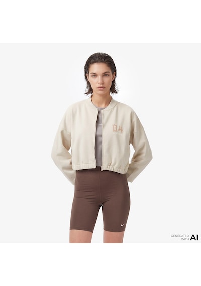 Unıted4 Regular Fit Kadın Krem Sweatshirt Lıv