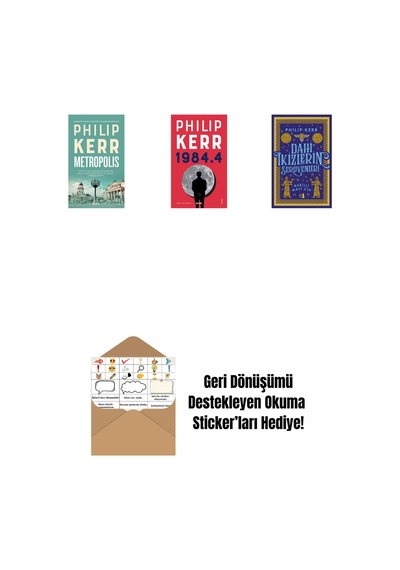 Metropolis + 1984.4 + Dahi İkizlerin Serüvenleri - Babilli Mavi Cin + Okuma Sticker'ları