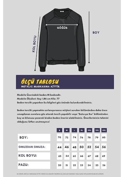 Mmetalic Erkek Siyah Standart Fit Normal Kesim Pamuklu Basic Bisiklet Yaka Sweatshirt Mtlce113-siyah Siyah