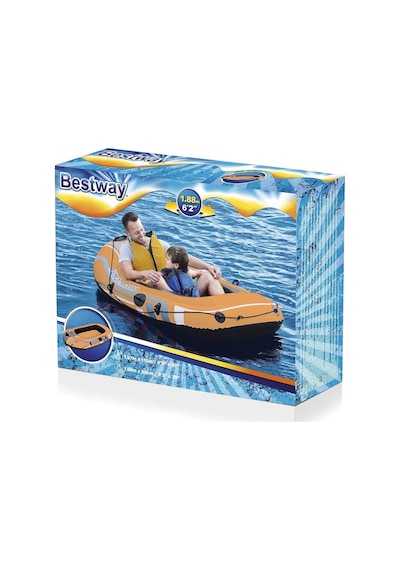 2 Kişilik Şişme Bot Hydroforce 196x114 Cm Bestway - 61100 Turuncu