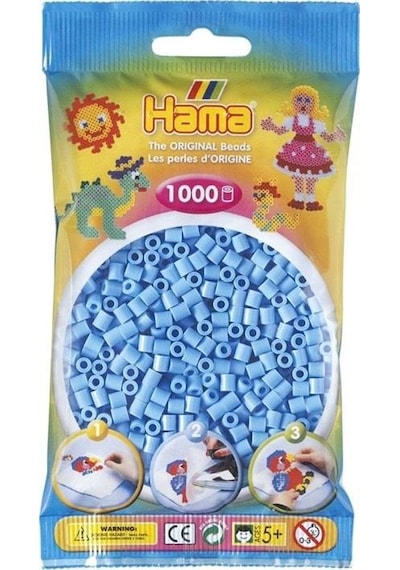 Hama Midi Boncuk 1.000'Lik - Pastel Mavi