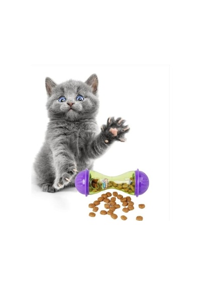 2 Adet İnteraktif Kedi Oyuncağı Ödül Hazneli Plastik
