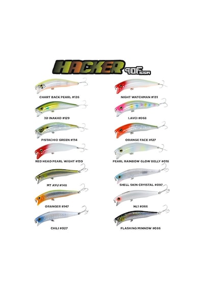 Fujin Hacker 90mm 13.7gr SSR Floating Maket Balık