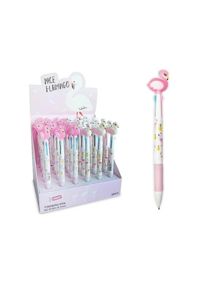 Mk-102 3 Renk Flamingo Tükenmez Kalem 1 Adet Diğer