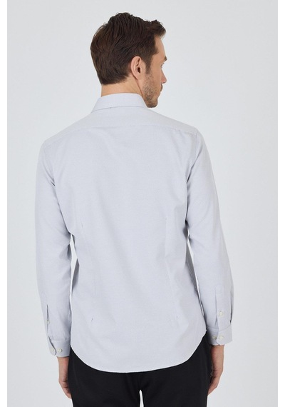 İmza Uzun Kol Desenli Armürlü Sert Yaka Cepsiz Pamuklu Classic Slim Fit Gömlek 1004250184 Siyah İmza Uzun Kol Desenli Armürlü Sert Yaka Cepsiz Pamuklu Classic Slim Fit Gömlek 1004250184 Siyah