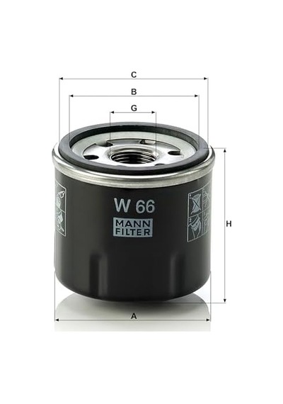 Yağ Filtresi W 66 Renault