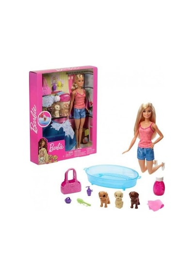 Barbie Ve Şirin Köpekleri Banyo Keyfinde Gdj37