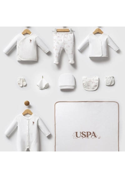 U.S. Polo Assn. U.s. Polo Assn Hastane Çıkışı 10 Lu Set Usb2704 Beyaz Beyaz