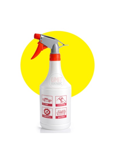 1 Litre Boş Sprey Şişesi 5'li Set Ayarlanabilir Püskürtücülü Çok Amaçlı Hobi & Temizlik Şişesi