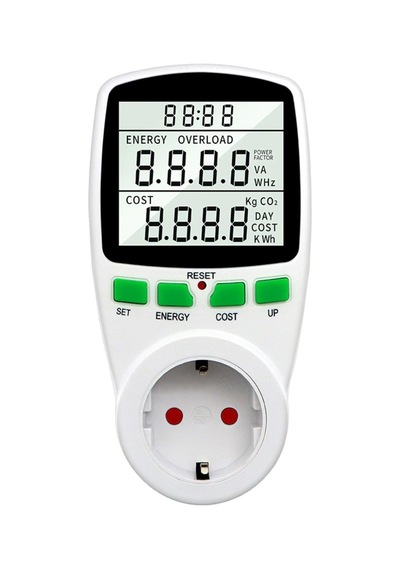 Dijital Wattmetre Enerji Sarfiyat Ölçer Tüketim Ölçer 220V  Priz