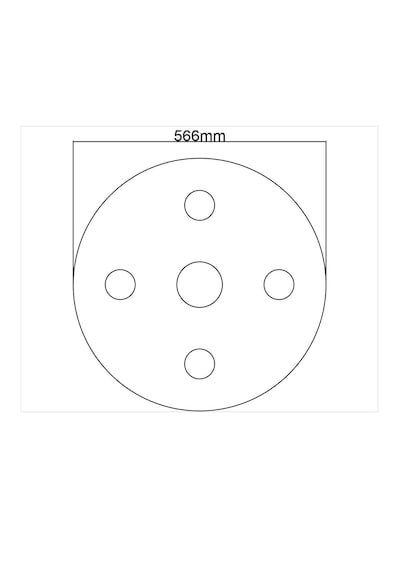 Motifpiyer Tavan Spot Göbek Tsg-44-y-56 Cm Çap