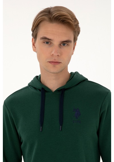 U.s. Polo Assn. Erkek Koyu Yeşil Sweatshirt 50307703-vr079 Koyu Yesıl