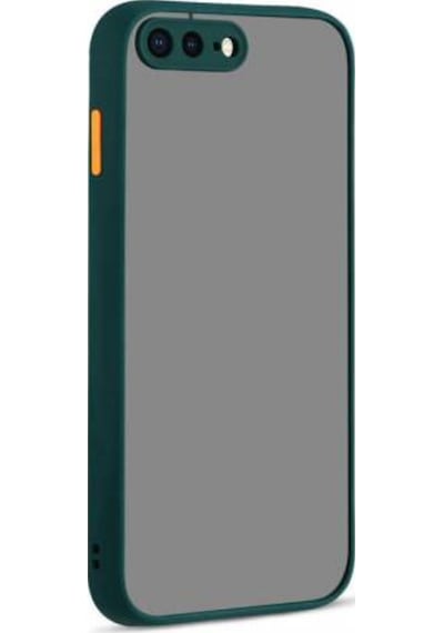 Apple Uyumlu iPhone 7 Plus Kılıf Zore Hux Düğme Ve Kapak Zıt Renk Kılıf