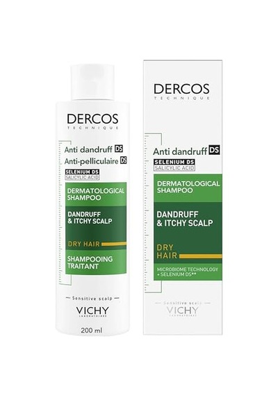 Dercos Anti Dandruff Kuru Saçlar İçin Kepek Karşıtı Şampuan 200 Ml Salisilik Asit Ve Selenyum Sülfür, Kaşıntıyı Yatıştırır, Besler, Dermatolojik