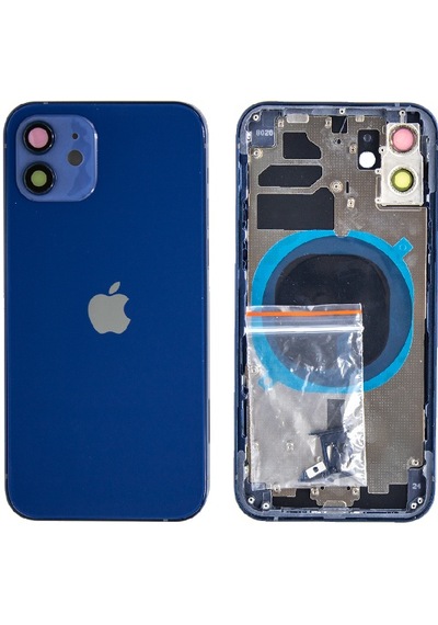 Apple Uyumlu iPhone 12 Boş Kasa Mavi