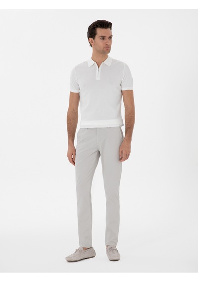 Cacharel Taş Slim Fit Pamuk Karışımlı Kanvas Pantolon Gri Cacharel Taş Slim Fit Pamuk Karışımlı Kanvas Pantolon Gri