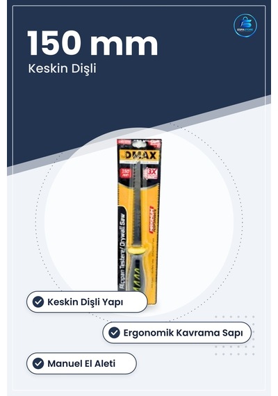 Alçıpan Testeresi 150 Mm Manuel El Aleti Keskin Dayanıklı Kesme E