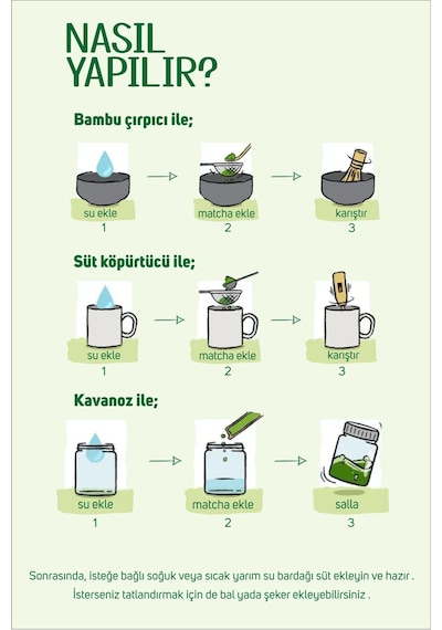 Aa Kalite Organik Matcha Çayi 30gr- Maça Tozu