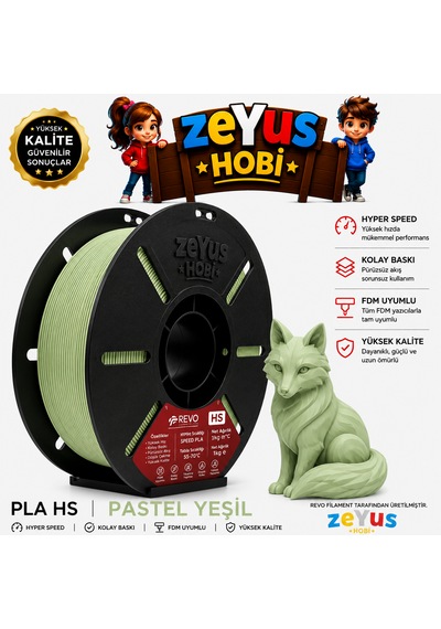Generic Pla Hs Hyper Speed Filament Pastel Yeşil 1.75 Mm 1000 Gr