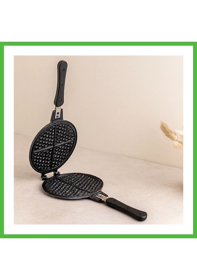 Vaveni 20 Cm Granit Döküm Waffle Tava - Bakalit Saplı Arz