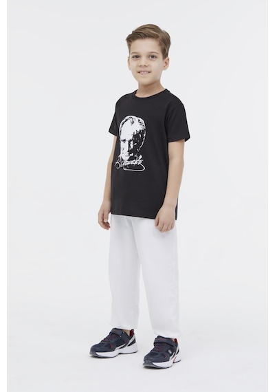 Lumberjack Ul 11ata01 4fx Siyah Unisex Çocuk Kısa Kol T-shirt 000000000101924309 Siyah