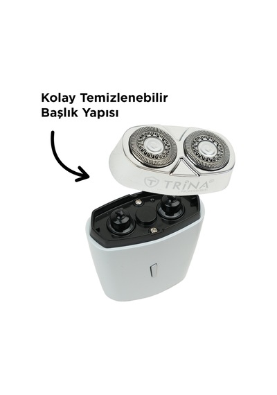 Taşınabilir Mini Tıraş Makinesi Beyaz Trnsklks0021nbl