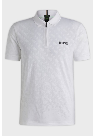 Boss Erkek Polo Yaka T Shirt 50538106 100 Beyaz Beyaz