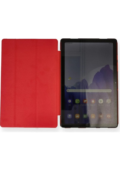 Cosmotex Newface Samsung Galaxy T970 Tab S7 Plus 12.4 Kılıf Tablet Smart Kılıf - Kırmızı